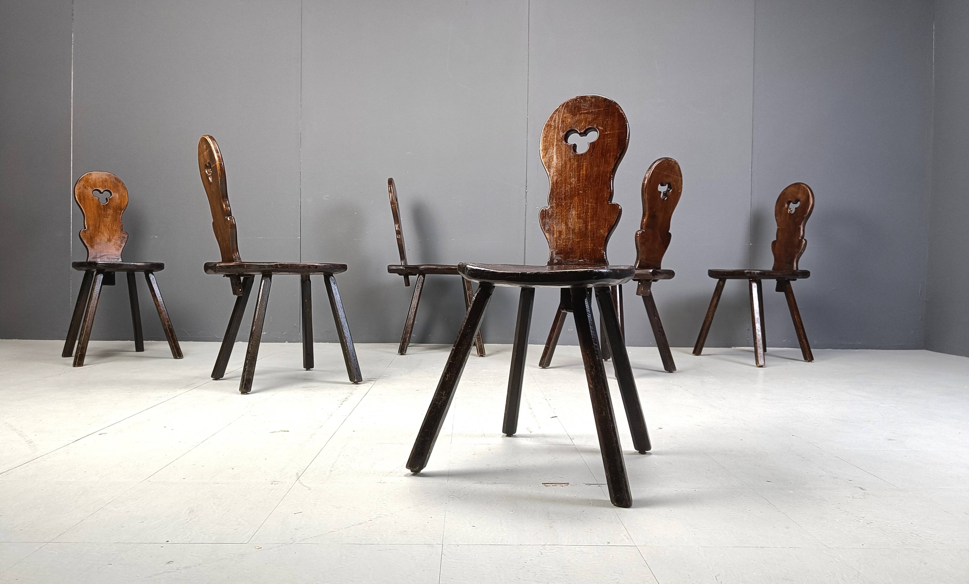 Vintage brutalist chairs, 1960s