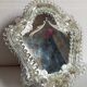Venetian mirror 22cm X 24 cm Murano glass to pose 50s