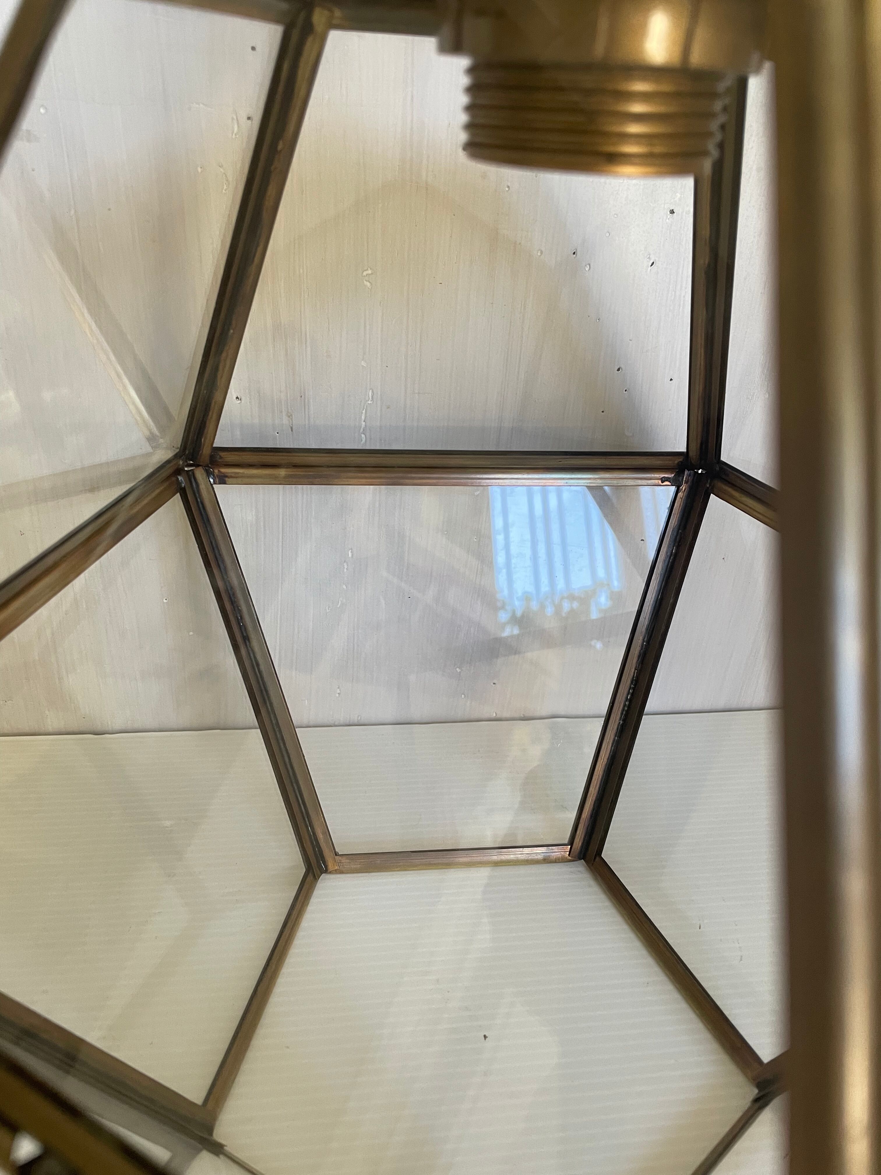 Brass lantern suspension