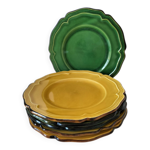 6 assiettes Dieulefit - vert