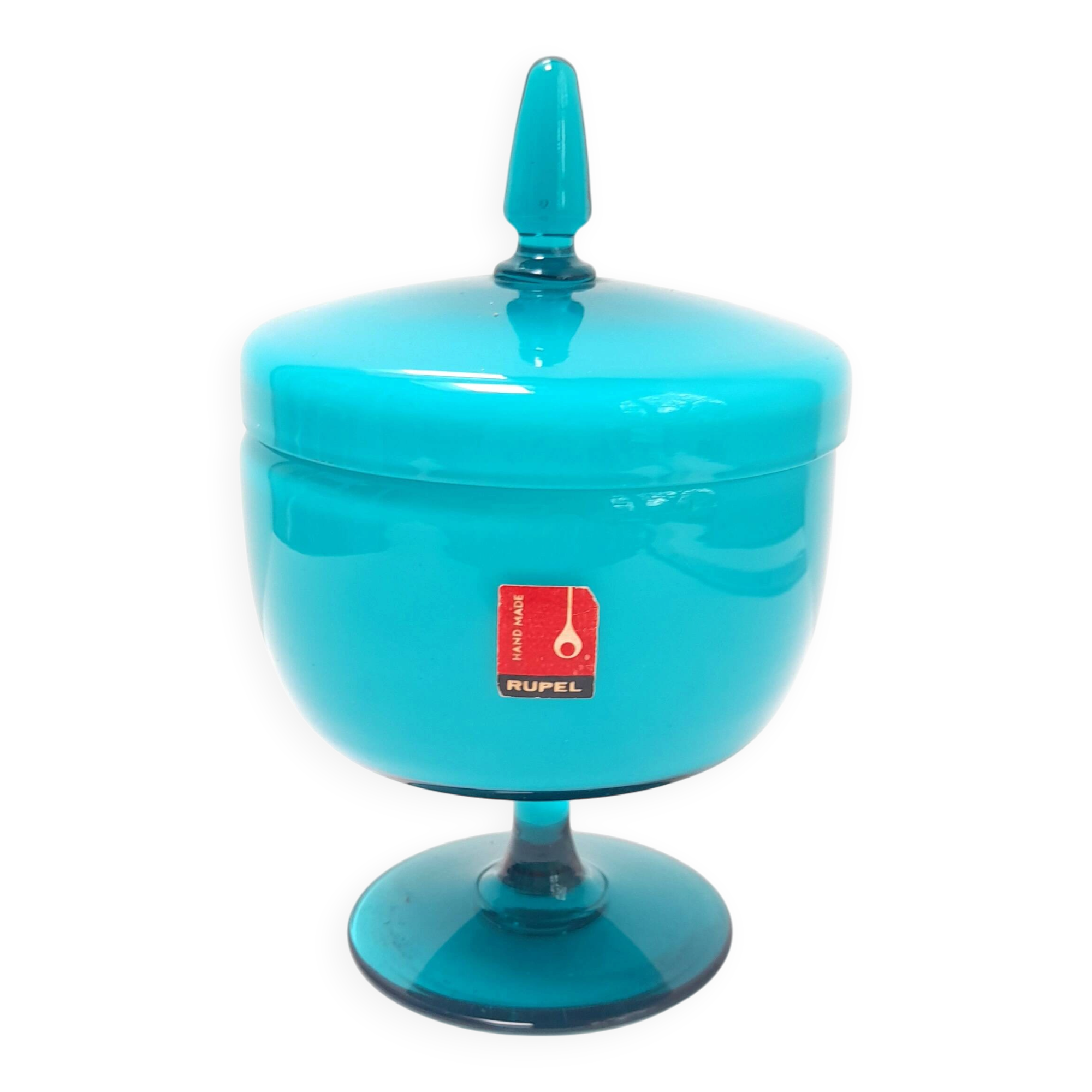 Turquoise opaline bonbonnière Rupel Boom