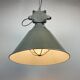 Industrial explosion proof lamp with aluminium shade from polam, 1970s