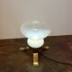 Mid-century table lamp from the 1970s, brass and glass, E27