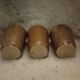 Vintage Iridescent Stoneware Coffee Mugs