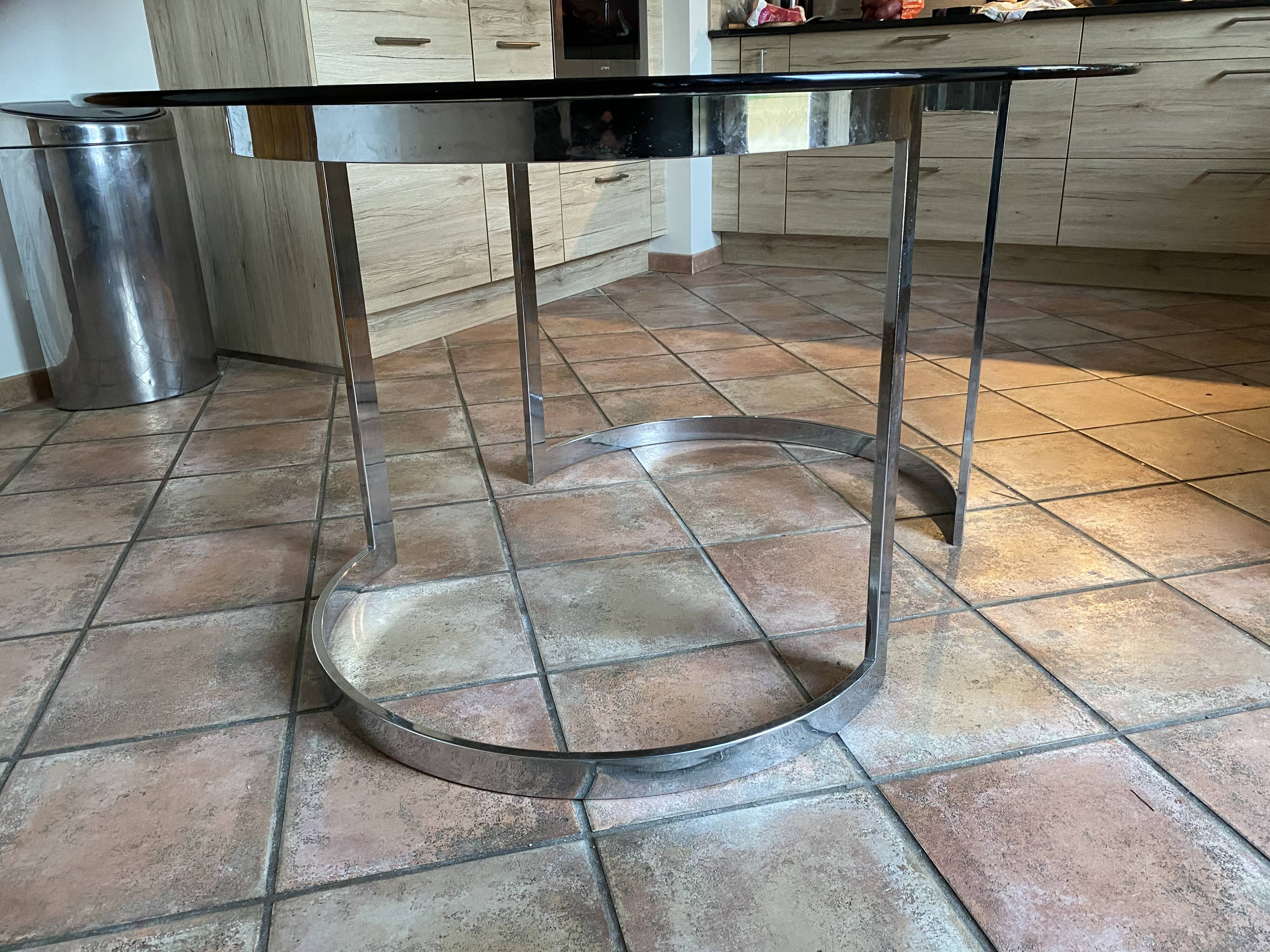 Boris Tabacoff oval table for Roche Bobois 1970