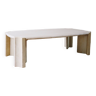 Large travertine coffee table