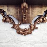 Louis XV-style gilded wooden shelf