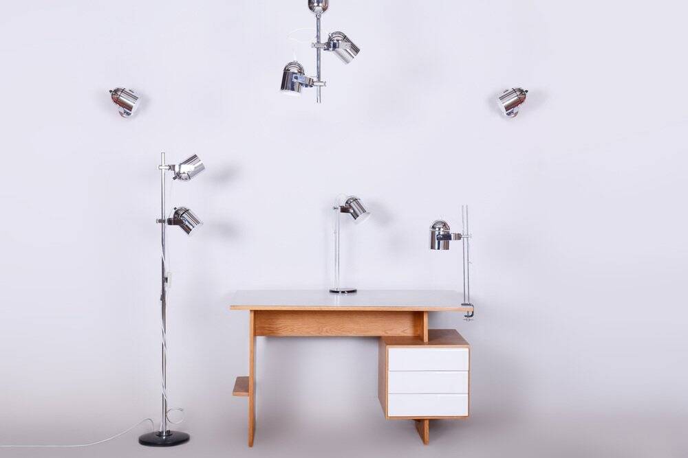 Mid-Century Modern Floor Lamp by J. Indra for Combi Lux, Czech, 1960s