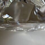 Daum crystal candlestick