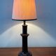 Vintage enamelled ceramic lamp