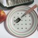 12 stainless steel cake forks pink sleeve with case