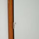 Scandinavian slightly convex rectangular teak mirror by "Kron"