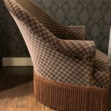 Fauteuil crapaud velours