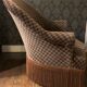 Velvet toad armchair