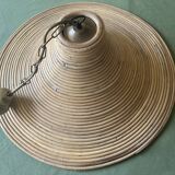 Pencil reed rattan wicker bamboo pendant lamp