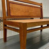 Banquette en bois vintage