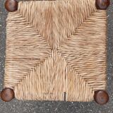 Set of 6 straw stools