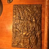 Bronze plaque signed René Delamarre – 1951 – Historical bas-relief