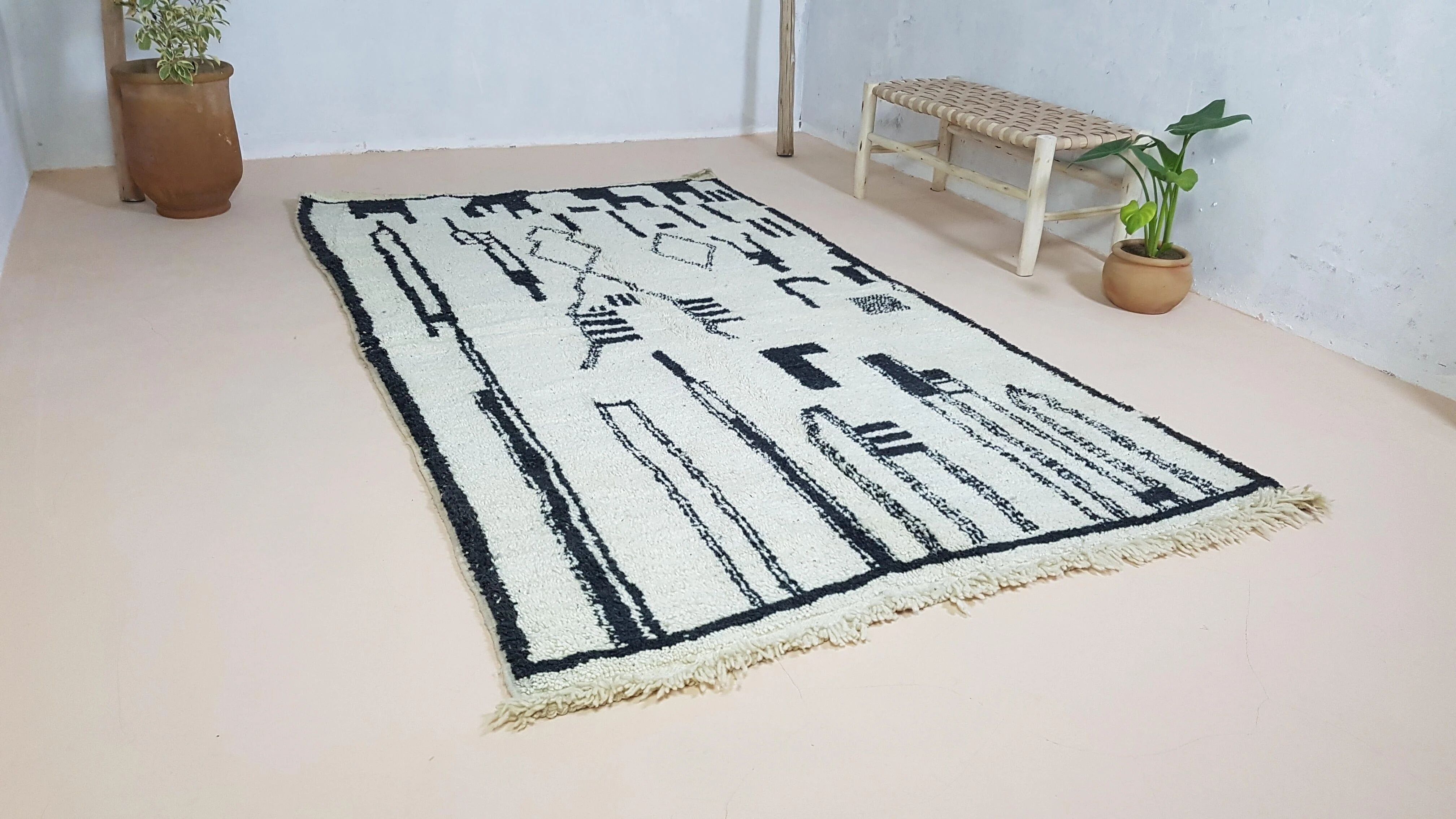 Tapis Beni Ouarain, 275 x 155 cm