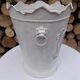 Vintage tin flower pot bucket