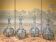 18th Century Italian Murano Clear Glass and Blue Trimmed Blown Glass Bottle