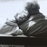 Tirage original années 2000, couple amour tendresse