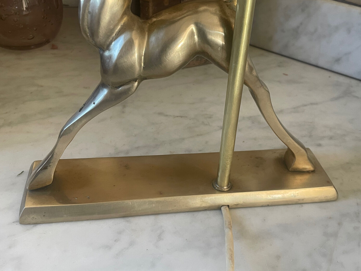 Art Deco Brass Lamp