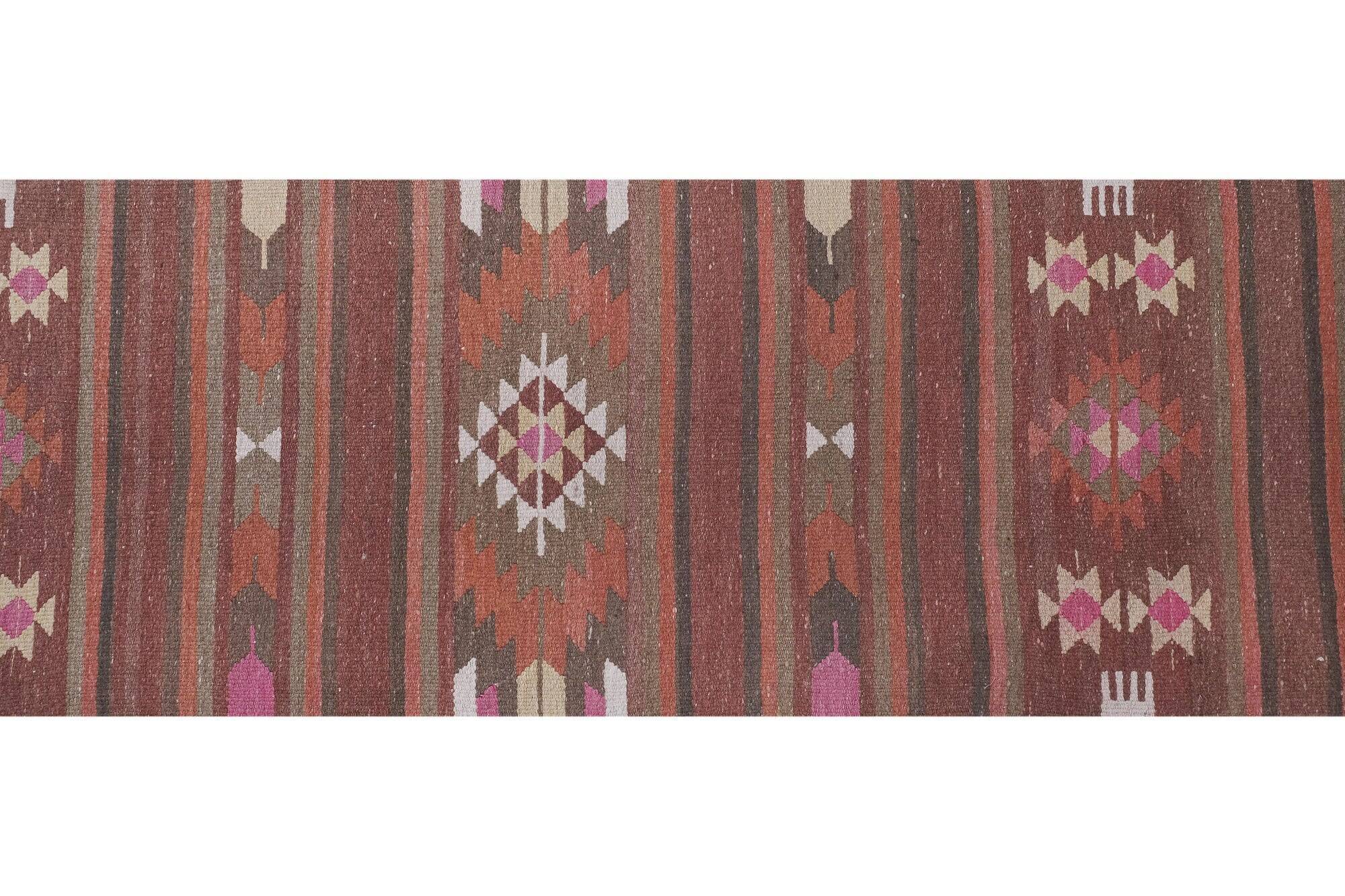 Vintage Turkish hallway rug 80x720 cm