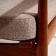 Fauteuil en teck restauré par Arne Vodder pour Glostrup Møbelfabrik