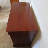 4-drawer chest of drawers – Cherry stain – Imitation Empire style – 80s