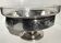 Coupe art déco métal argenté et verre taillé