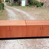 Teak veneer sideboard