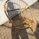 Vintage rattan armchair