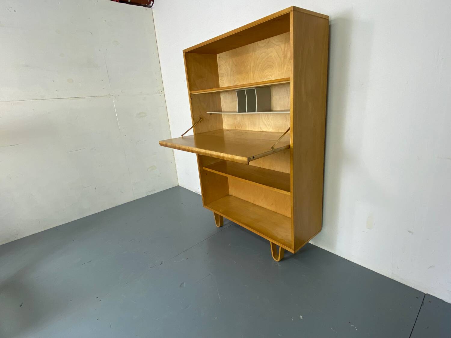 Bureau de Secrétaire Highboard Moderniste Mid-Century Bb04 par Cees Braakman pour Pastoe, 1950s