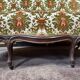 Louis-Philippe style bench from the 19th century, made of solid mahogany.