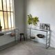 Pair of chrome and glass shelves from the 70s