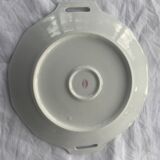 Cake dish patterns roses in art deco porcelain