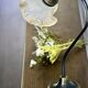 Delmas gooseneck lamp in brass with tulip globe