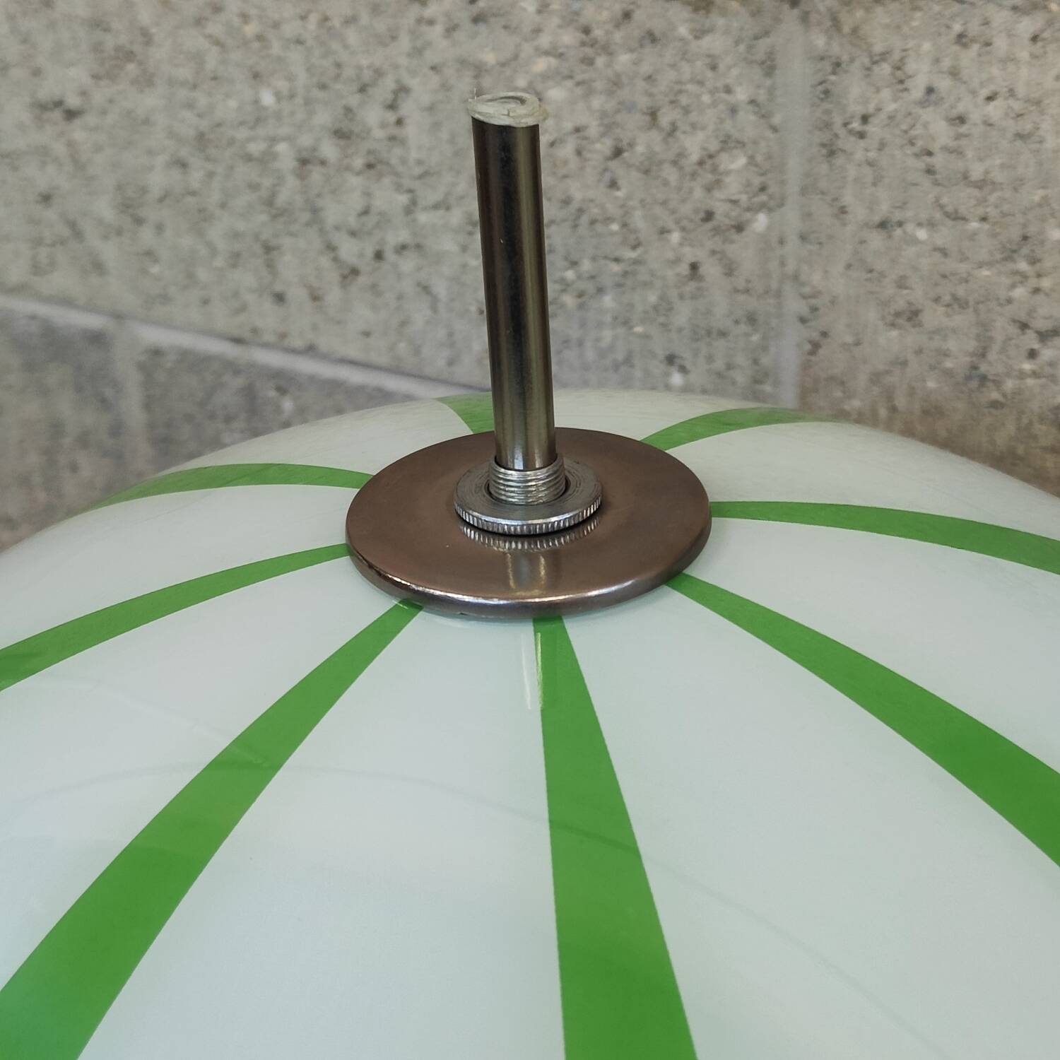 Pair of opaline lamp Space age Czech 1970