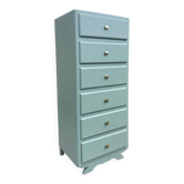Chiffonnier vintage 1950 vert d’eau