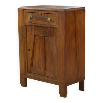 Art Deco oak chest of drawers with 5 drawers from the 1930s.