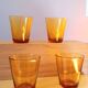 Verres ambrés Vereco 70s
