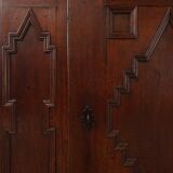 French 16th Century Antique oak hand carved wardrobe