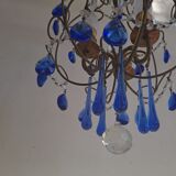 Vintage italian cage chandelier c1940