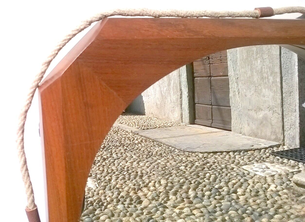 Mirror teak 1950 s 45x70cm