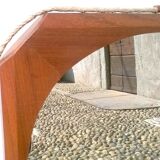 Mirror teak 1950 s 45x70cm