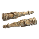2 antique bronze furniture ornaments, furniture decoration, furniture legs,