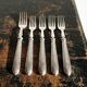 Dessert or entremets forks Mappin & Webb antique silver-plated