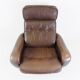 Madsen & Schubell leather armchair with ottoman for Bovenkamp