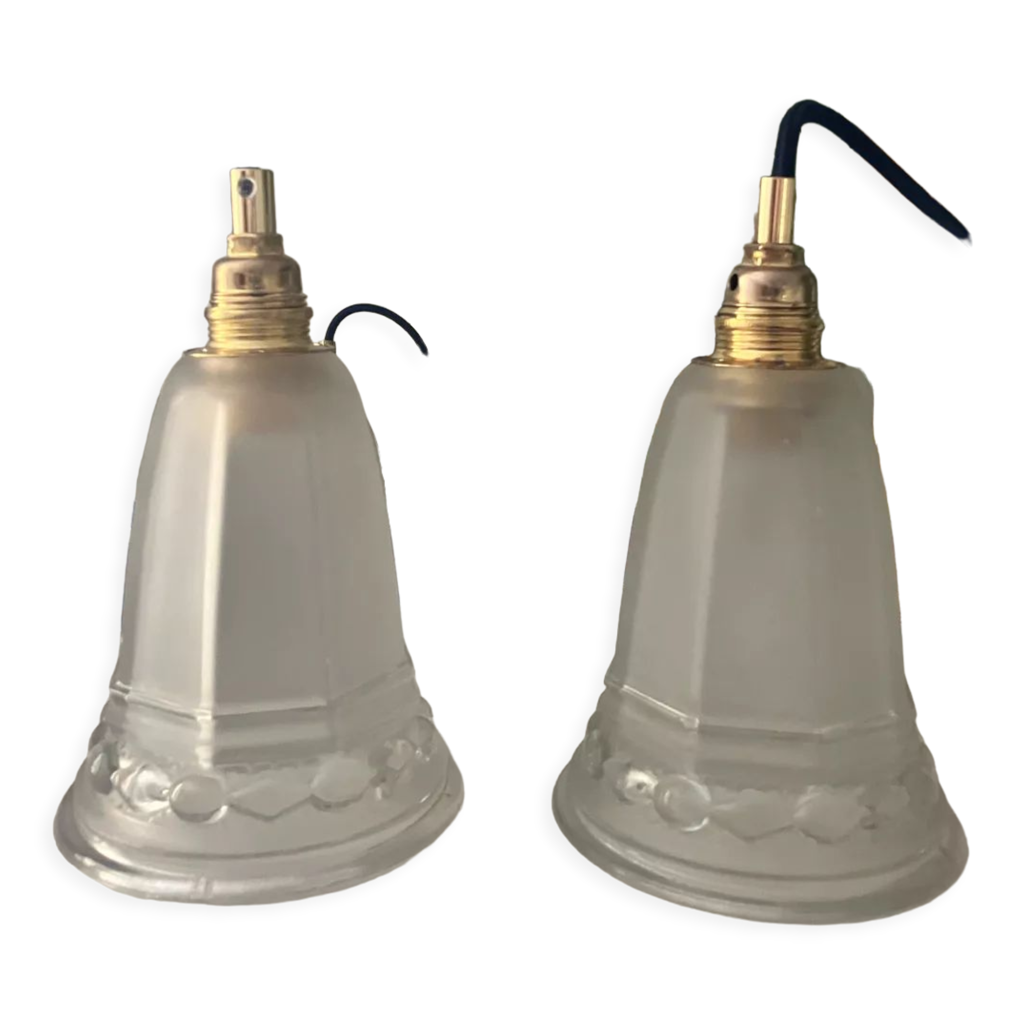 Pair of vintage walkable lamps